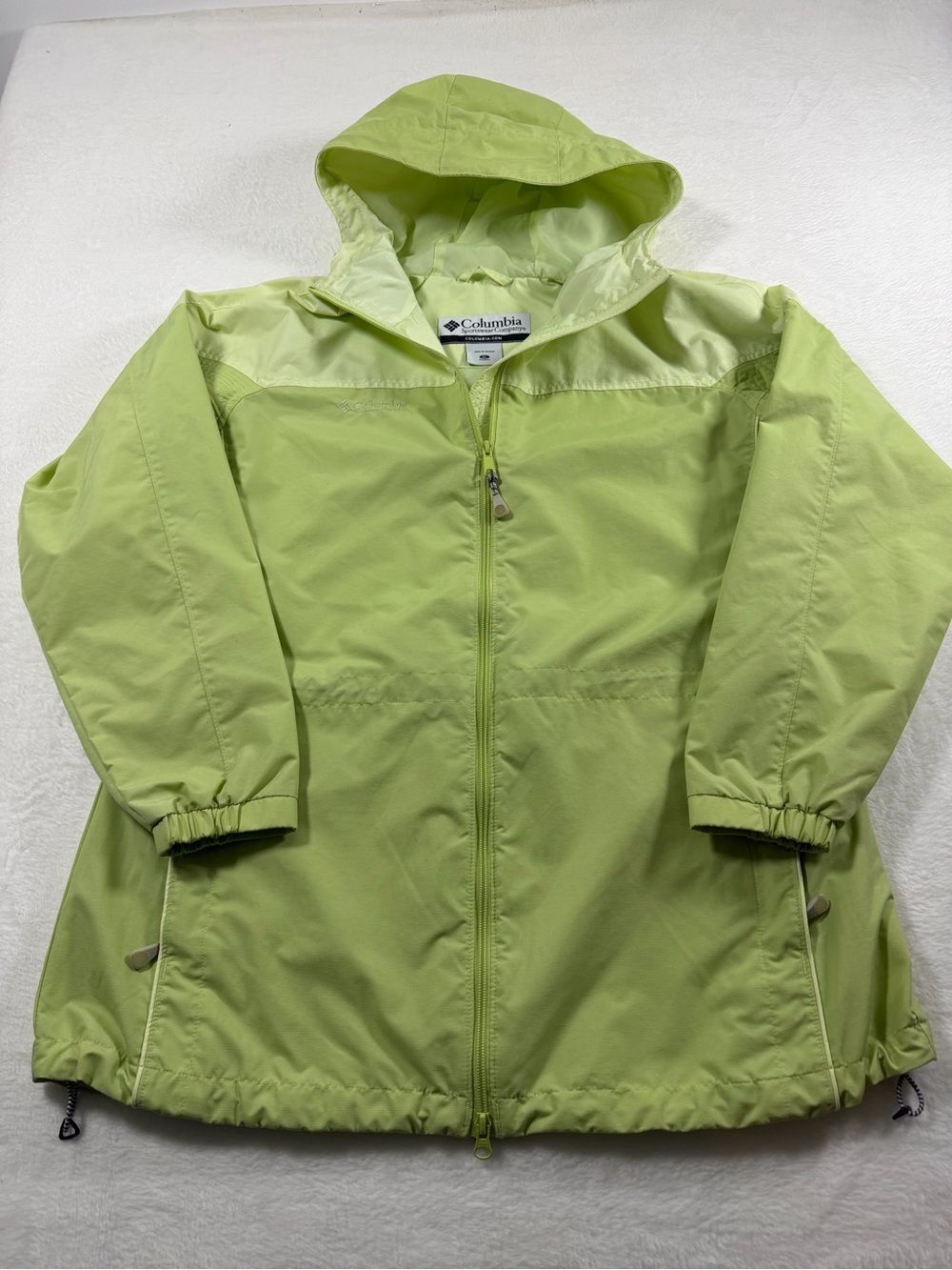 Columbia Women's Lime Hooded Rain Jacket